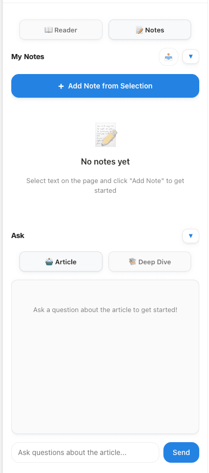 Notes feature